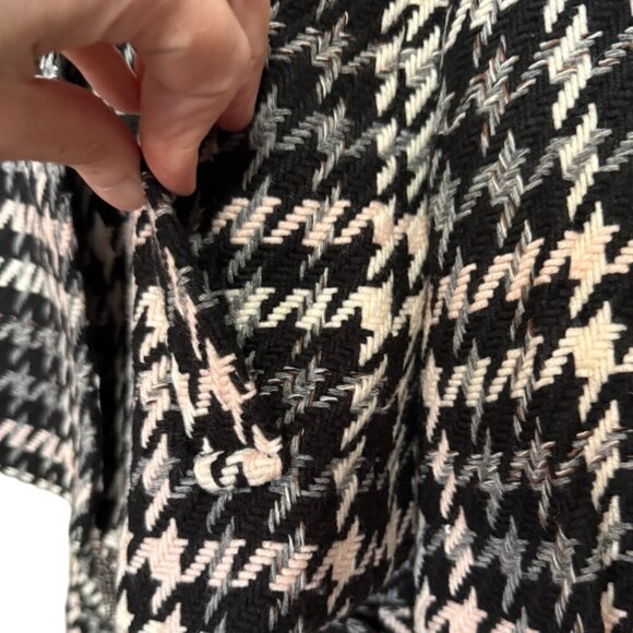 Nygard Collection Vintage Houndstooth Pink, Gray & Black Skirt Suit Size 2 & 4 - Picture 7 of 16
